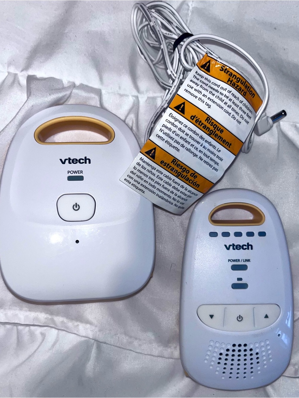 VTech White and Gold Baby Monitor Set